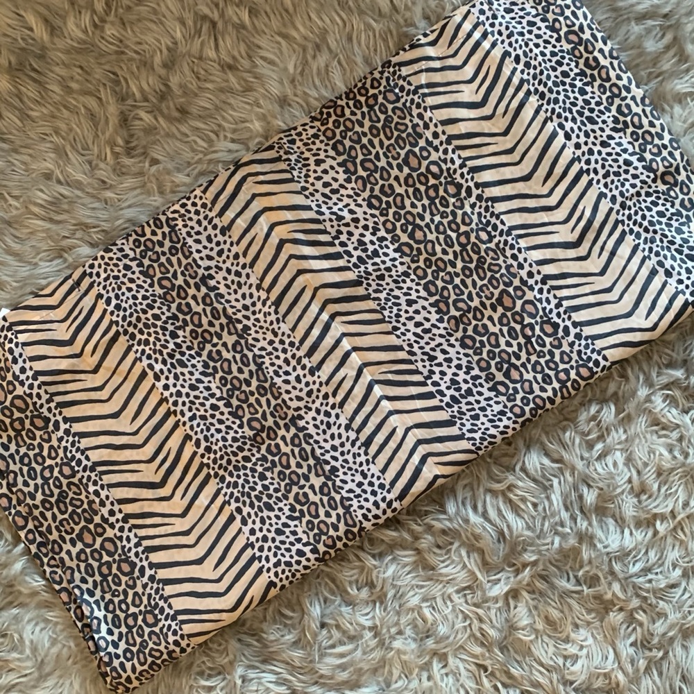 Animal print shower curtain
